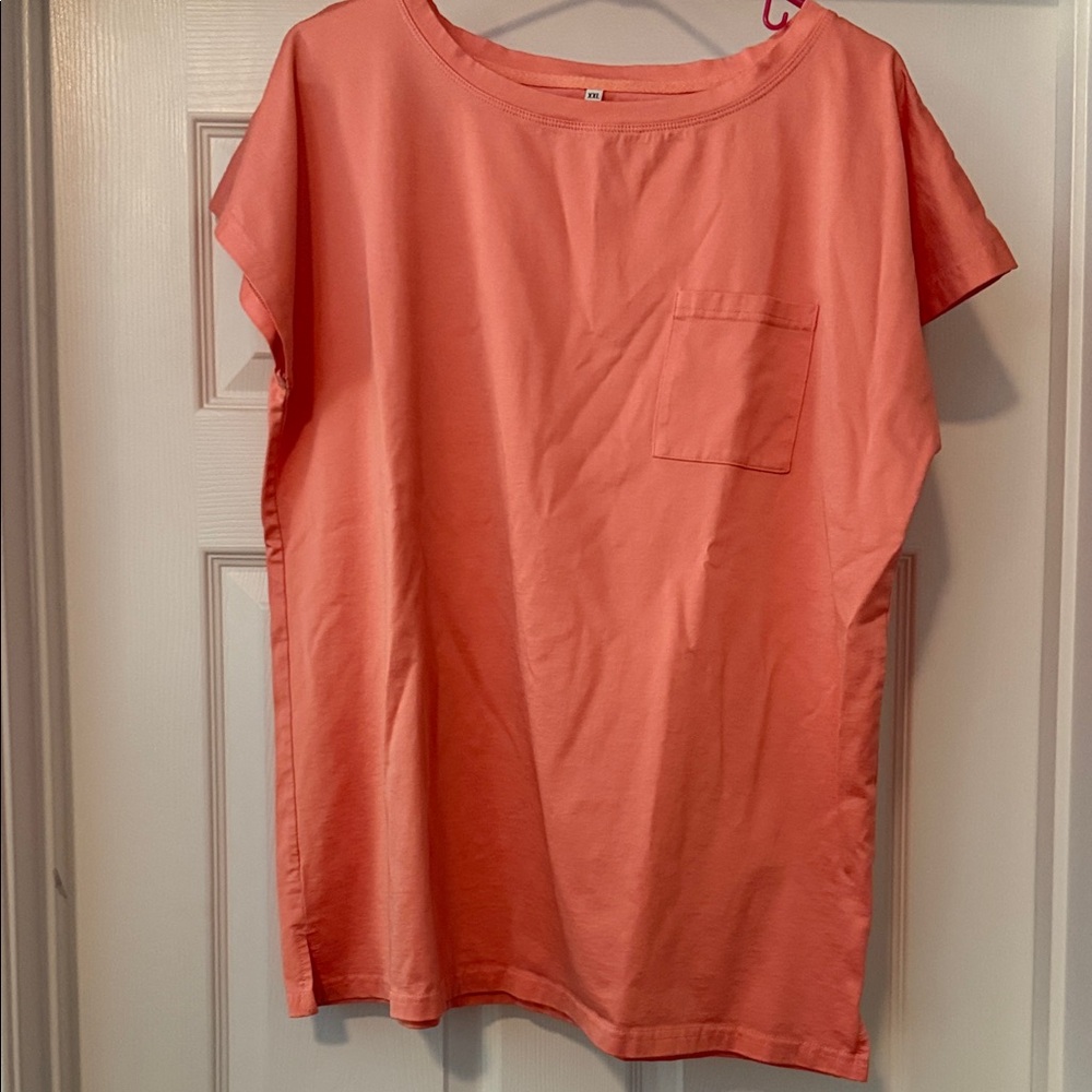 SHEIN Coral Short Sleeve Tee